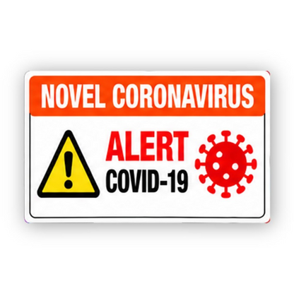 Orange Alert Spiked Circle Triangle Panel Vinyl Decal Stickers