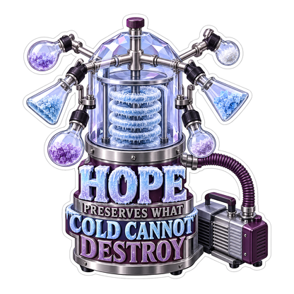 Purple Glass Chamber Hope Quote Art Vinyl Decal Stickers