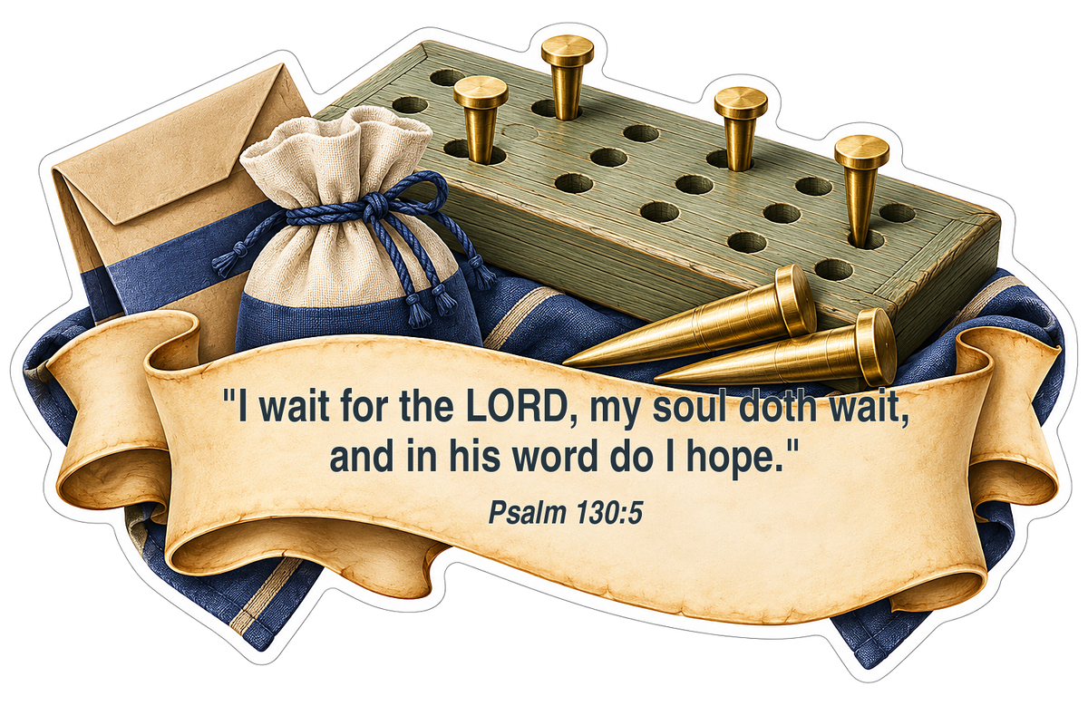 Planting Peg Board with Bible Verse Art Vinyl Decal Stickers