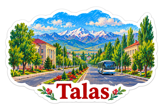 Talas Mountain Avenue Flower Median Art Vinyl Decal Stickers