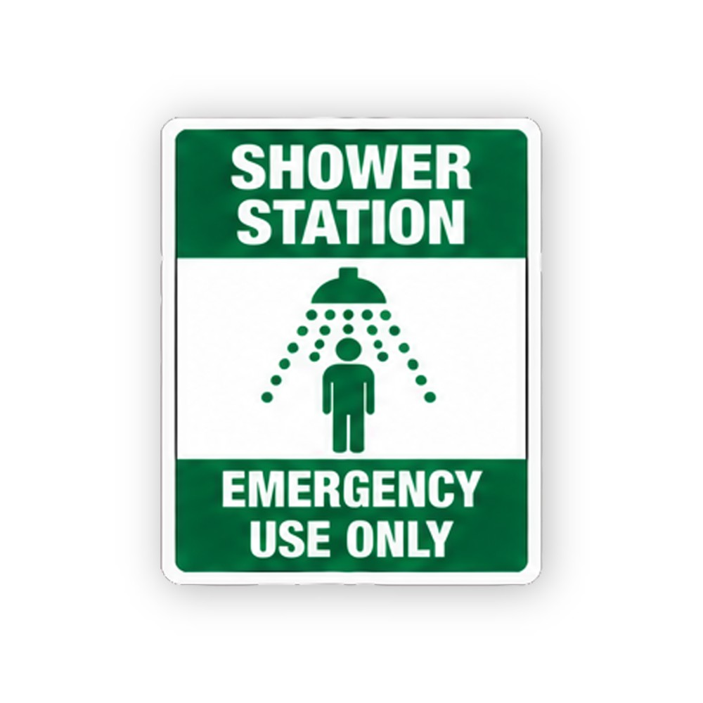 Green Shower Station Figure Portrait Vinyl Decal Stickers