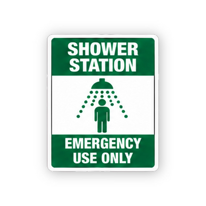 Green Shower Station Figure Portrait Vinyl Decal Stickers