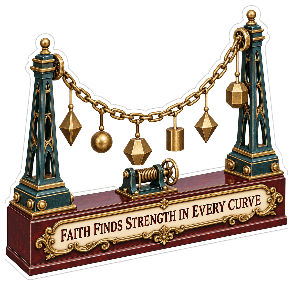 Hanging Weights Faith Quote Art Vinyl Decal Stickers