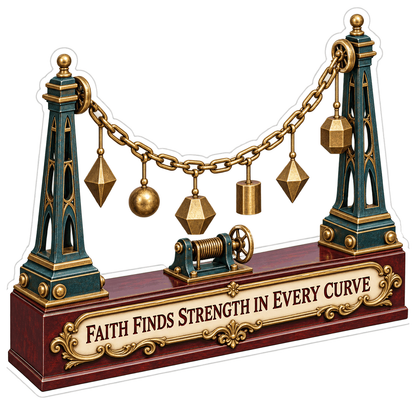 Hanging Weights Faith Quote Art Vinyl Decal Stickers