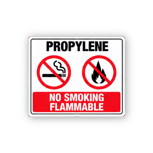 Black Propylene Two Prohibitions Panel Vinyl Decal Stickers