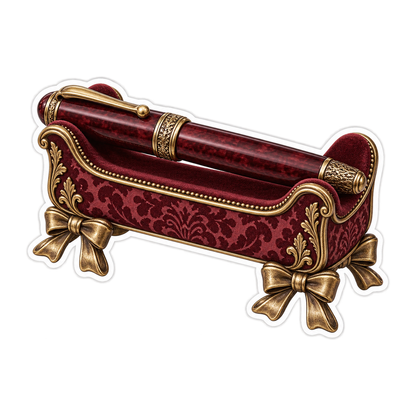Garnet Gold Pen Cradle Art Vinyl Decal Stickers