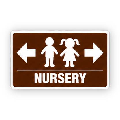 Brown Nursery Children Opposite Arrows Panel Vinyl Decal Stickers