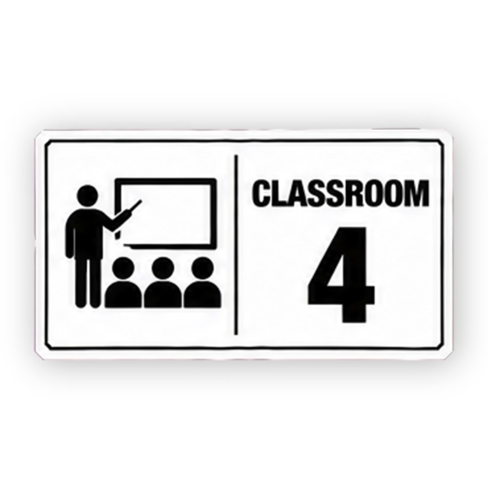 Black Classroom Four Teacher Board Panel Vinyl Decal Stickers