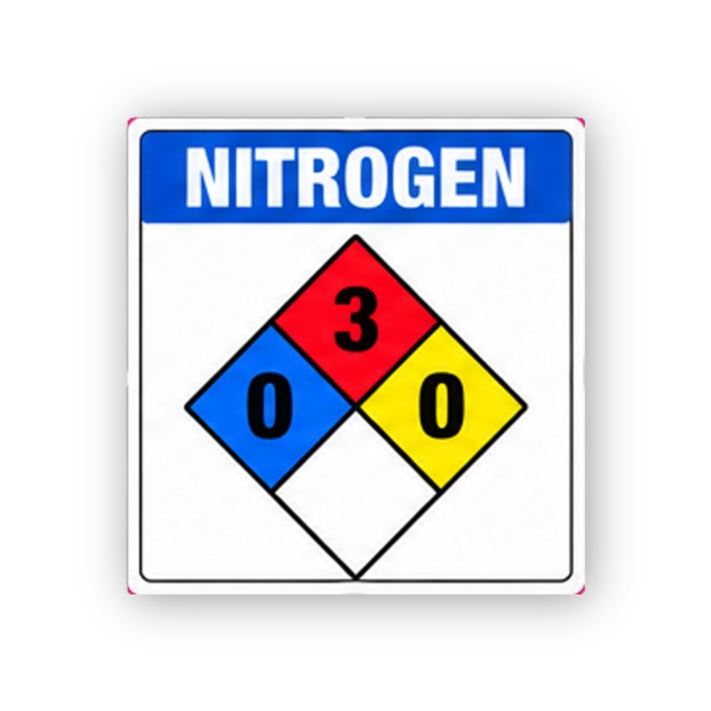 Blue Nitrogen Three Zero Zero Diamond Portrait Vinyl Decal Stickers