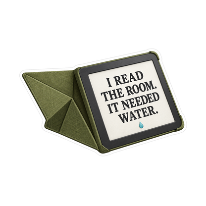 Green Reader Needed Water Quote Art Vinyl Decal Stickers
