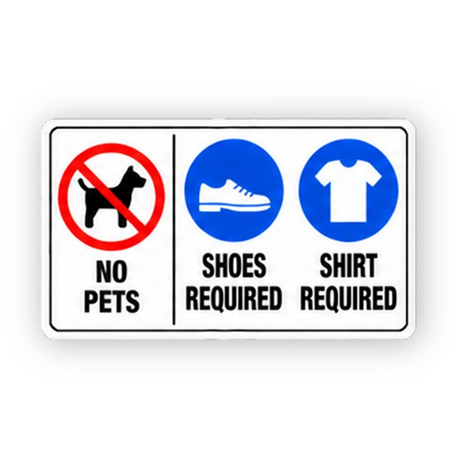 Crossed Dog Shoe Shirt Three Part Panel Vinyl Decal Stickers