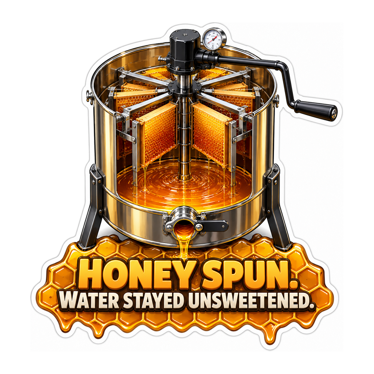 Honey Spinner Funny Water Quote Vinyl Decal Stickers