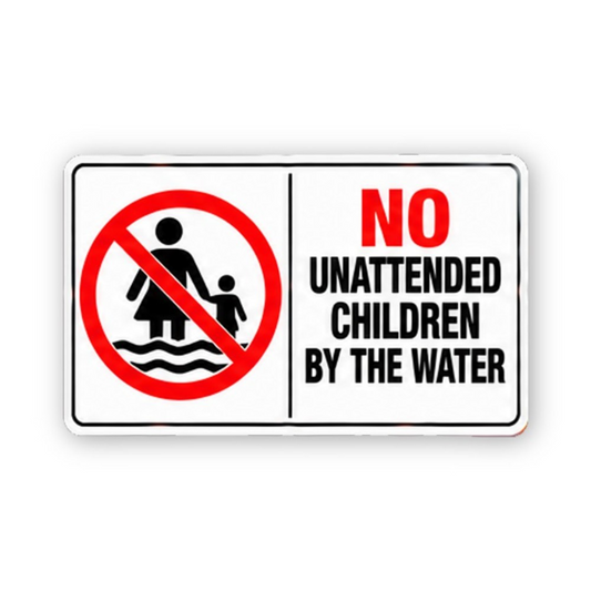 Black Crossed Adult Child Water Panel Vinyl Decal Stickers
