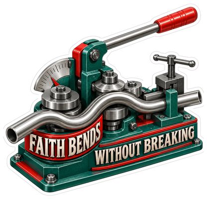 Pipe Bending Tool Faith Quote Art Vinyl Decal Stickers