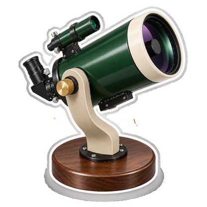 Green Tabletop Telescope Art Vinyl Decal Stickers