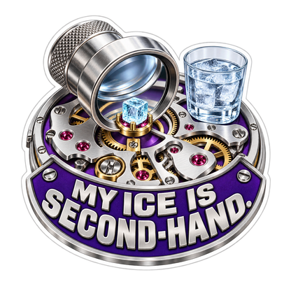 Ice Cube on Watch Gears Art Vinyl Decal Stickers
