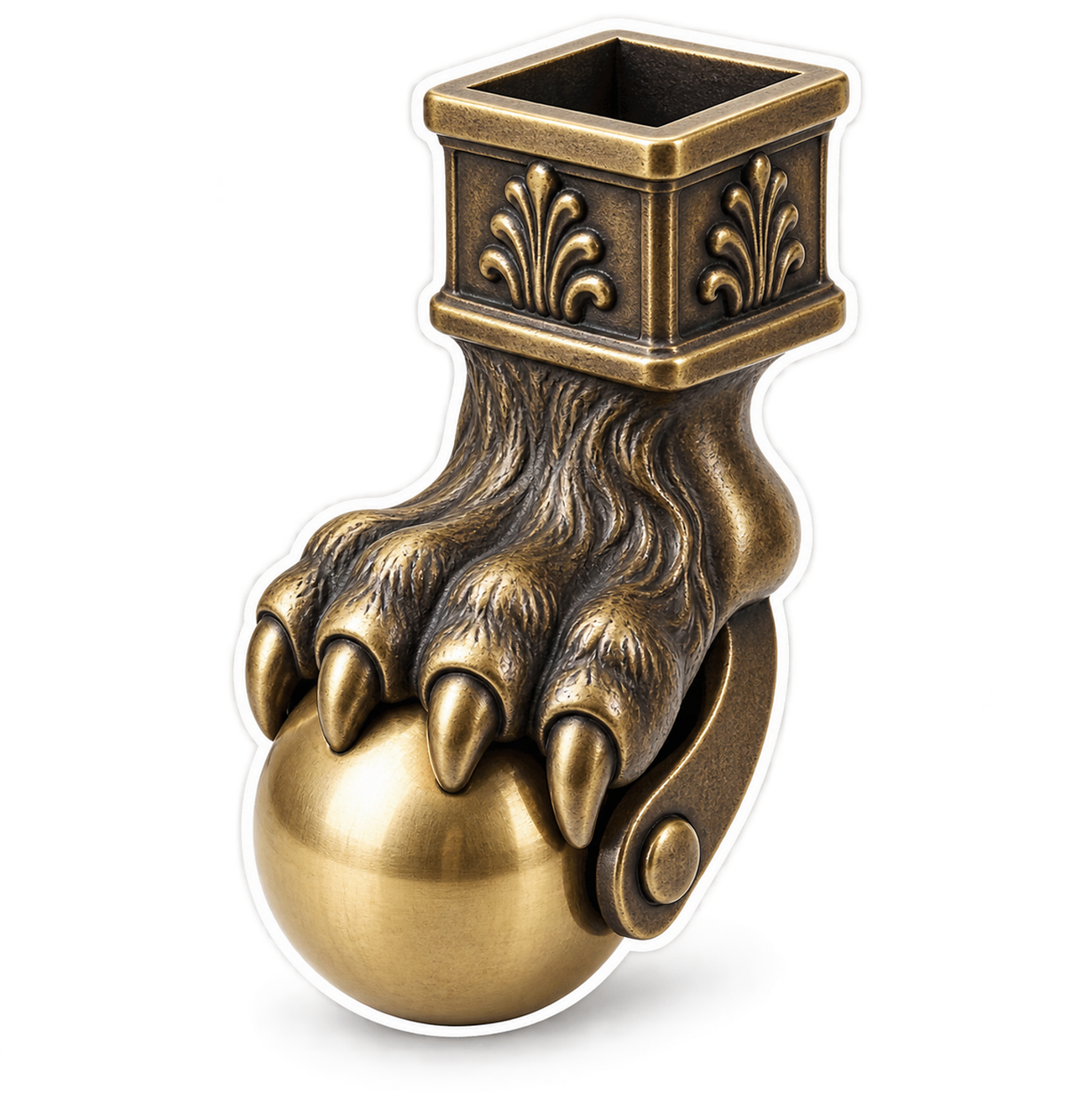Lion Claw Golden Ball Caster Art Vinyl Decal Stickers