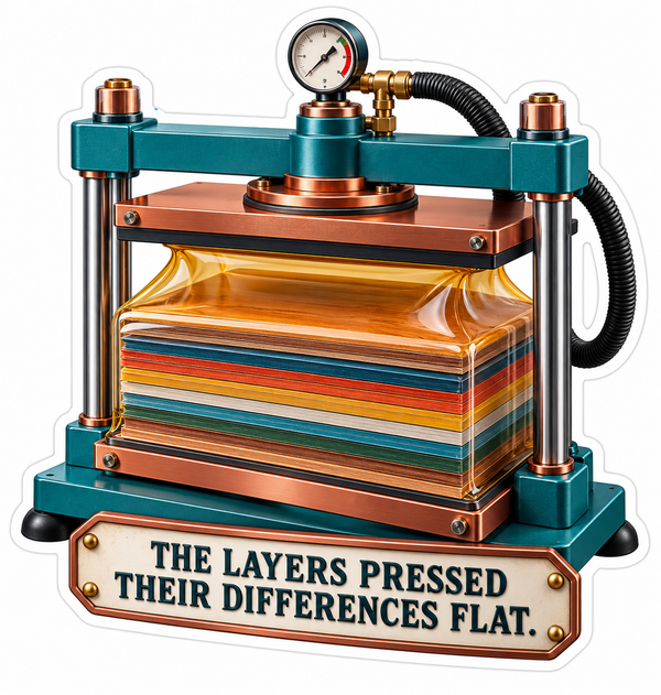 Teal Press Flattening Multicolored Sheets Vinyl Decal Stickers