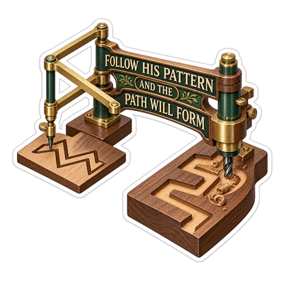 Wooden Pattern Router Faith Quote Art Vinyl Decal Stickers