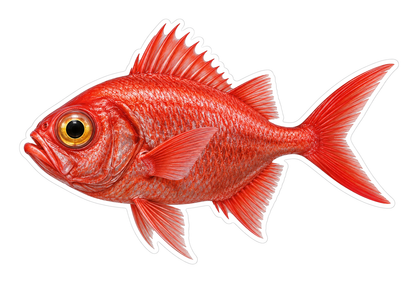 Splendid Alfonsino Art Vinyl Decal Stickers