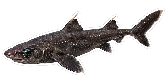 Dark Small Shark Pale Speckled Sides Art Vinyl Decal Stickers
