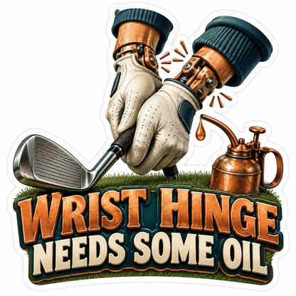 Golf Gloves with Copper Hinges and Oil Can Vinyl Decal Stickers