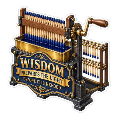 Wisdom Blue Match Dipping Machine Art Vinyl Decal Stickers