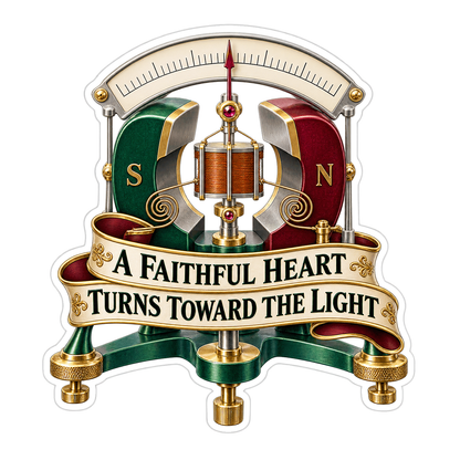 Red Green Magnet Gauge Faith Lettering Vinyl Decal Stickers