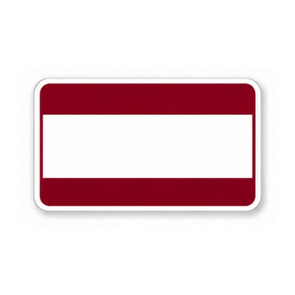 Maroon White Center Rounded Rectangle Vinyl Decal Stickers