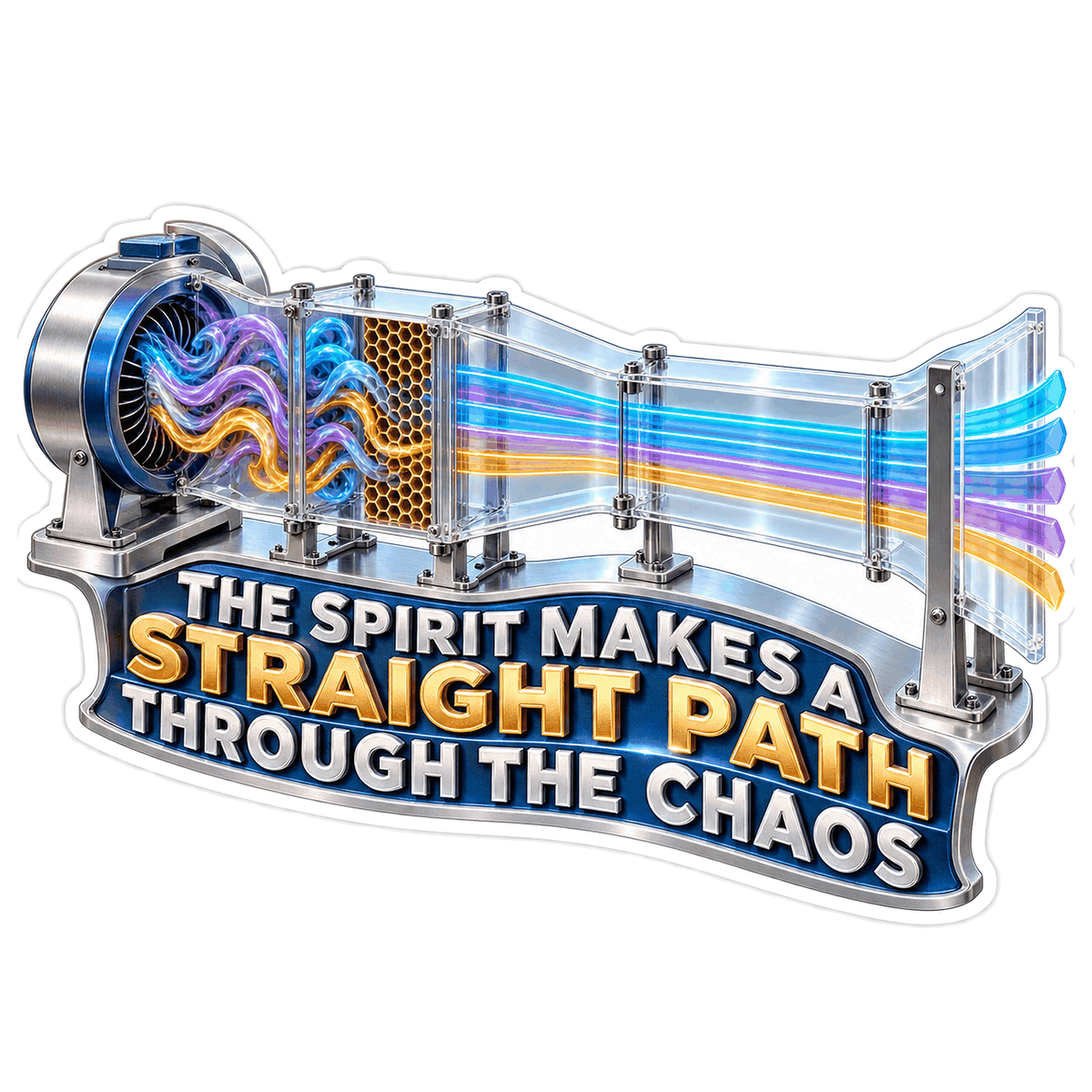 Rainbow Flow Spirit Quote Art Vinyl Decal Stickers