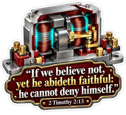 Copper Coils Faithful Bible Verse Art Vinyl Decal Stickers