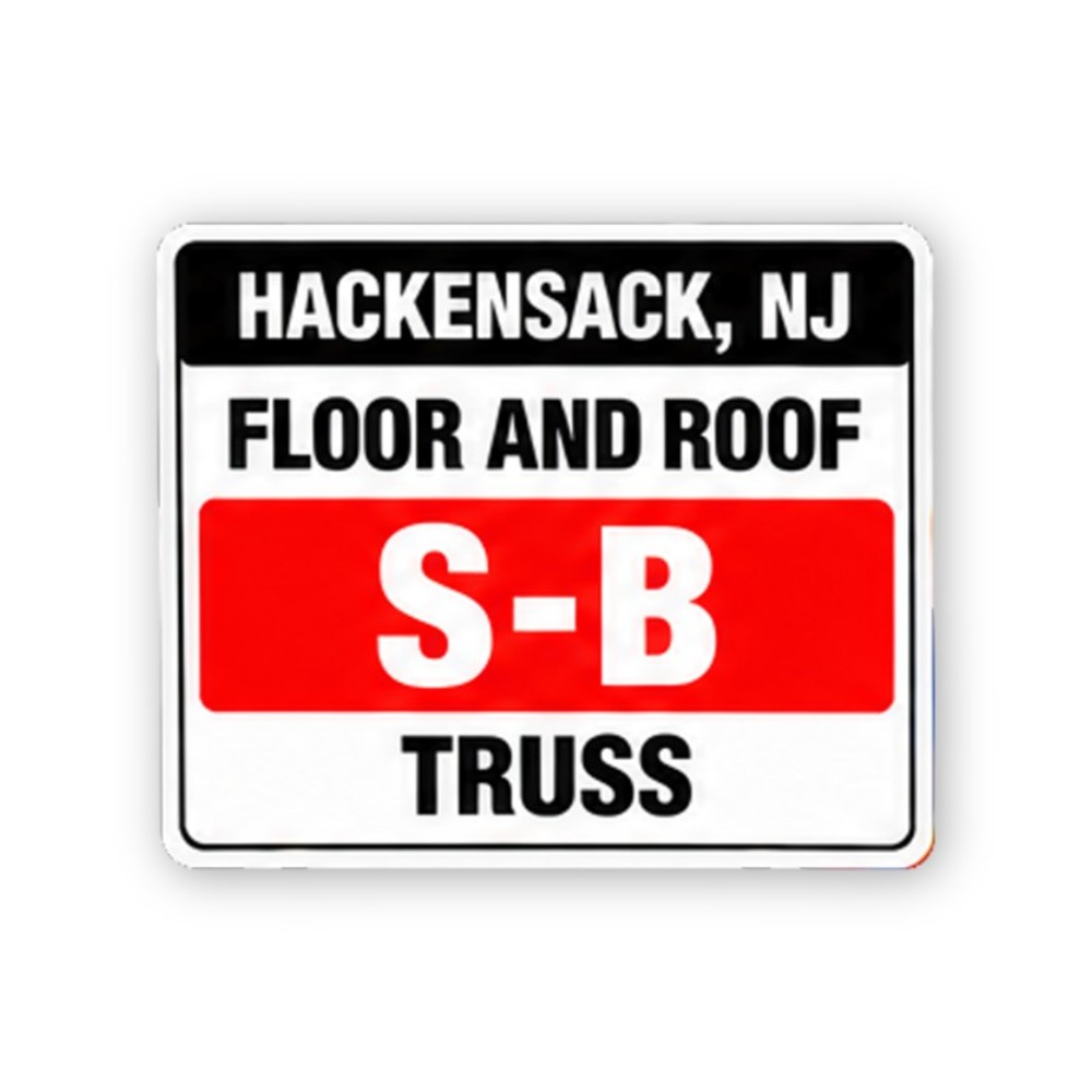 Black Hackensack Floor Roof SB Panel Vinyl Decal Stickers