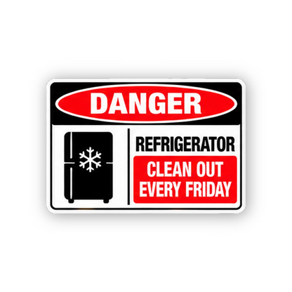 Red Black Danger Snowflake Cabinet Panel Vinyl Decal Stickers