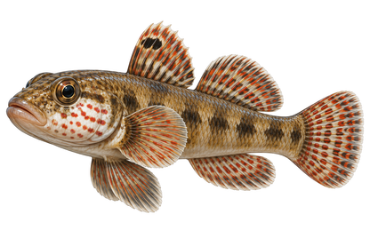 Brown Banded Goby with Red Dotted Cheeks Vinyl Decal Stickers
