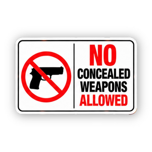 Black Concealed Weapons Crossed Pistol Panel Vinyl Decal Stickers