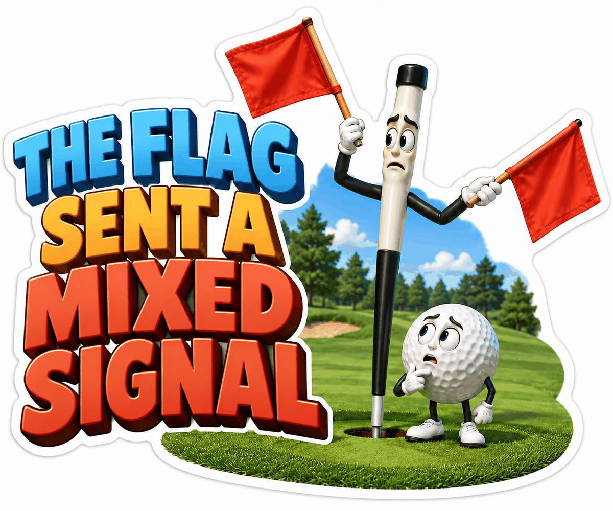 Golf Flags Mixed Signal Quote Art Vinyl Decal Stickers