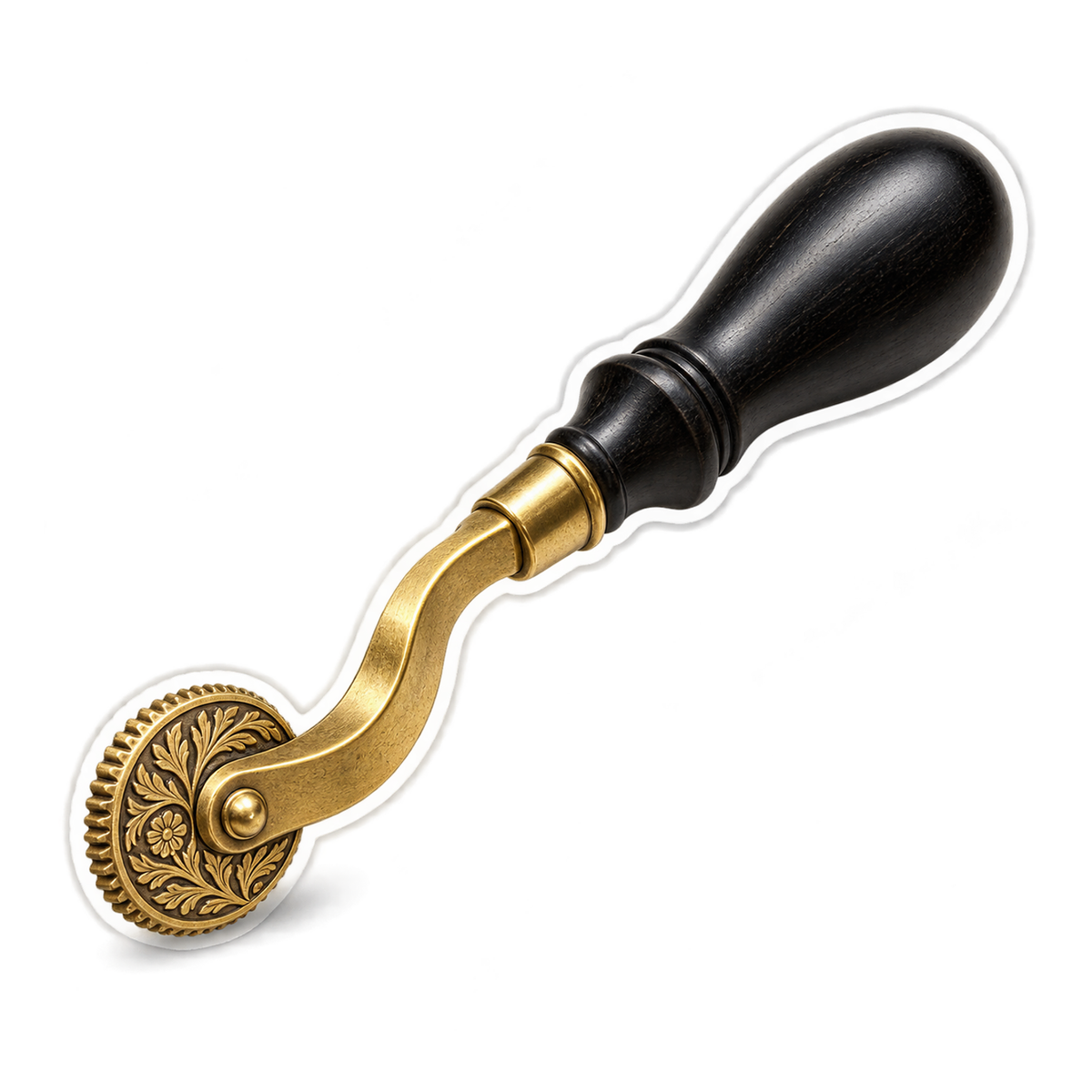 Brass Pattern Wheel Tool Art Vinyl Decal Stickers