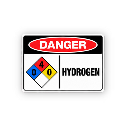 Black Danger Hydrogen Four Zero Diamond Panel Vinyl Decal Stickers
