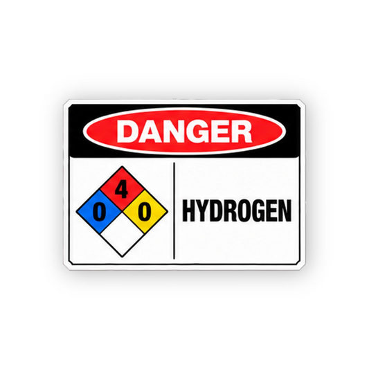 Black Danger Hydrogen Four Zero Diamond Panel Vinyl Decal Stickers