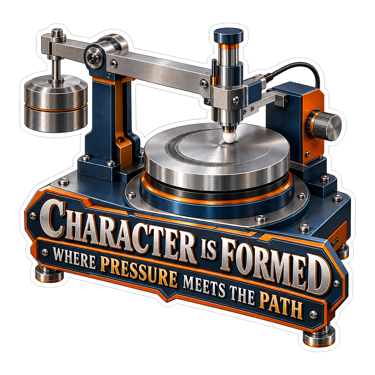 Silver Disc Character Quote Art Vinyl Decal Stickers