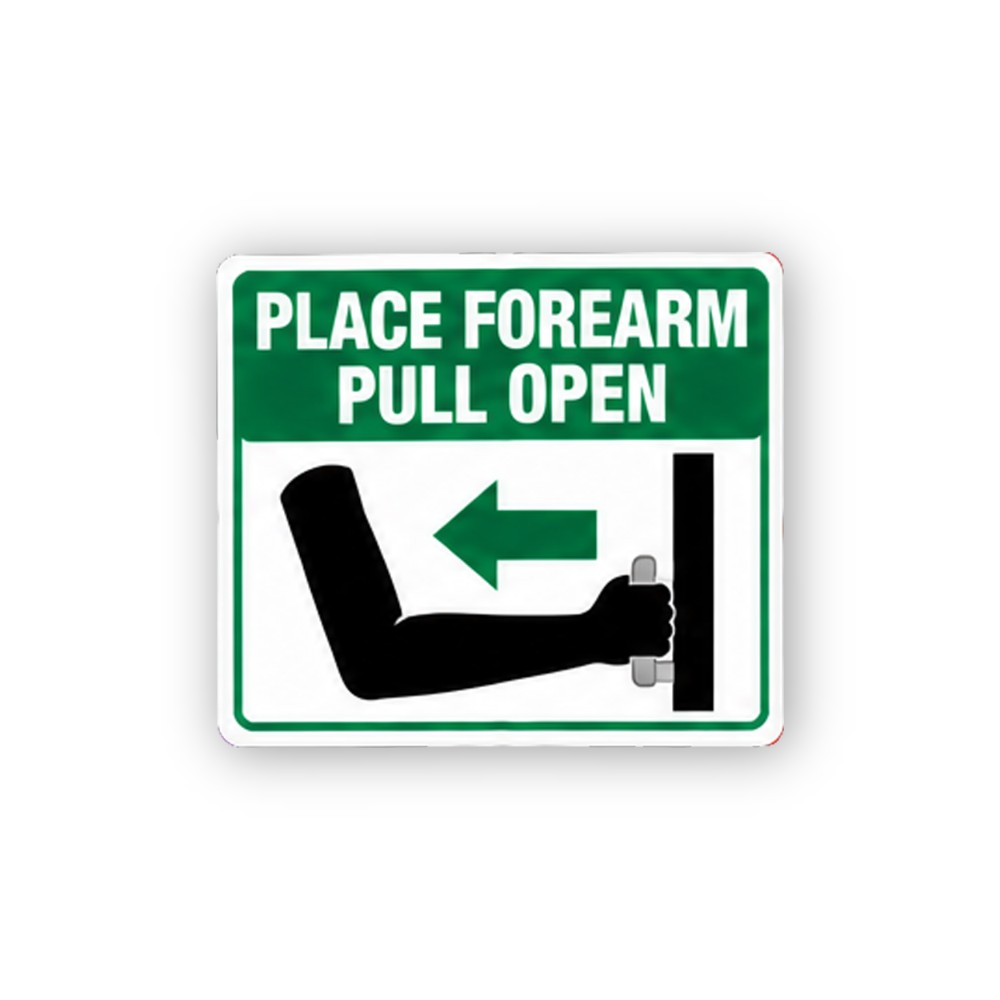 Green Place Forearm Pull Open Door Panel Vinyl Decal Stickers