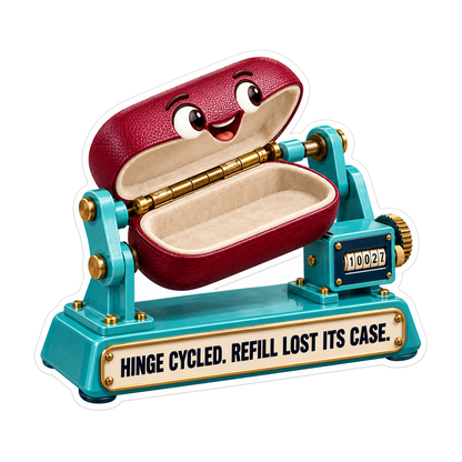 Burgundy Glasses Case Hinge Quote Vinyl Decal Stickers