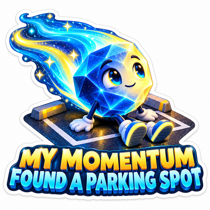 Seated Cosmic Meteor Parking Spot Art Vinyl Decal Stickers