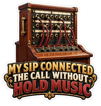 Vintage Wooden Telephone Switchboard Art Vinyl Decal Stickers