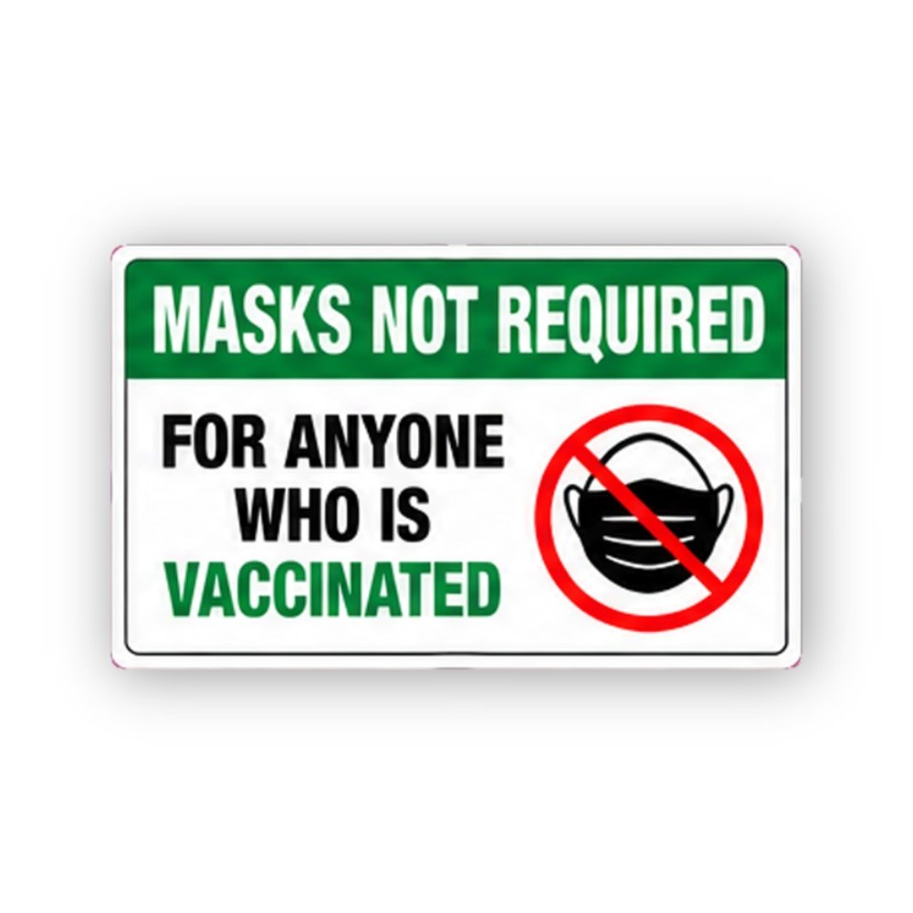 Green Header Crossed Mask Text Panel Vinyl Decal Stickers