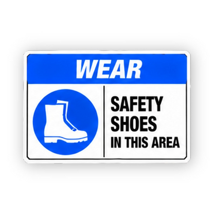 Blue Wear Shoes Black Boot Panel Vinyl Decal Stickers