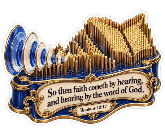 Gold Sound Pins Romans Faith Verse Art Vinyl Decal Stickers