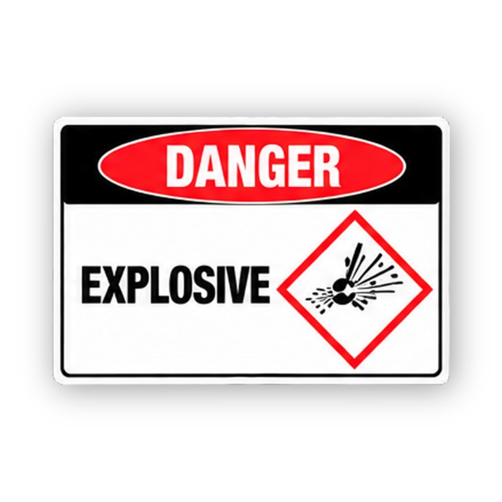 Red Explosive Burst Diamond Panel Vinyl Decal Stickers