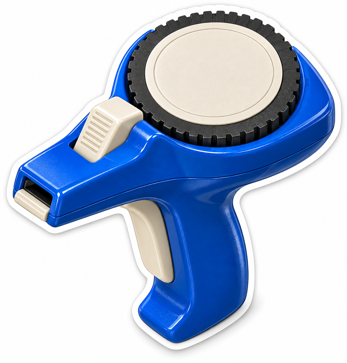 Blue Label Maker with Cream Dial Vinyl Decal Stickers