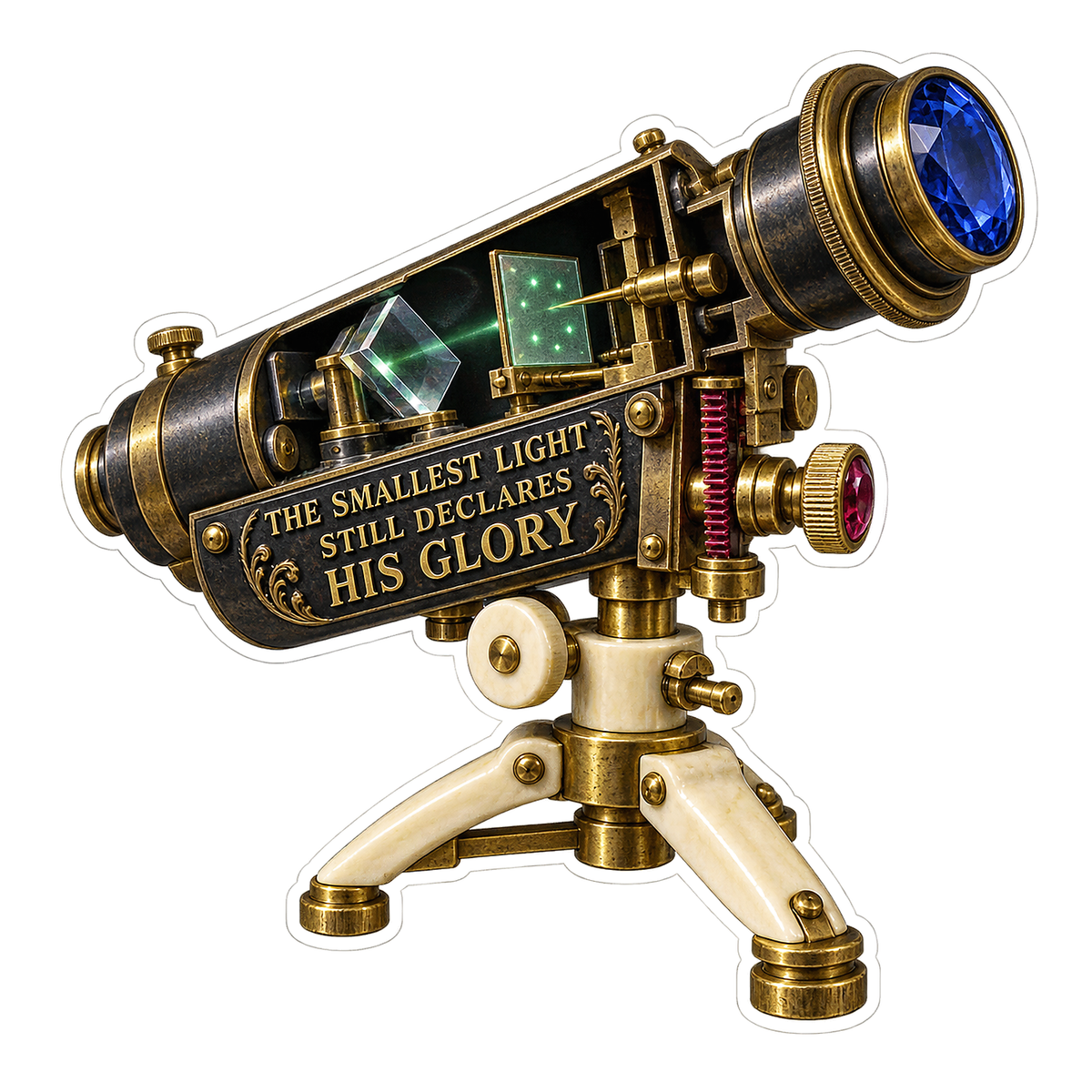 Faith Gold Black Optical Scope Art Vinyl Decal Stickers